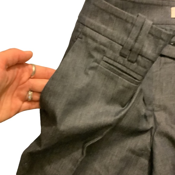 LOFT Navy Blue Cotton Bermuda Shorts w Pockets-Size 0 - Picture 6 of 9